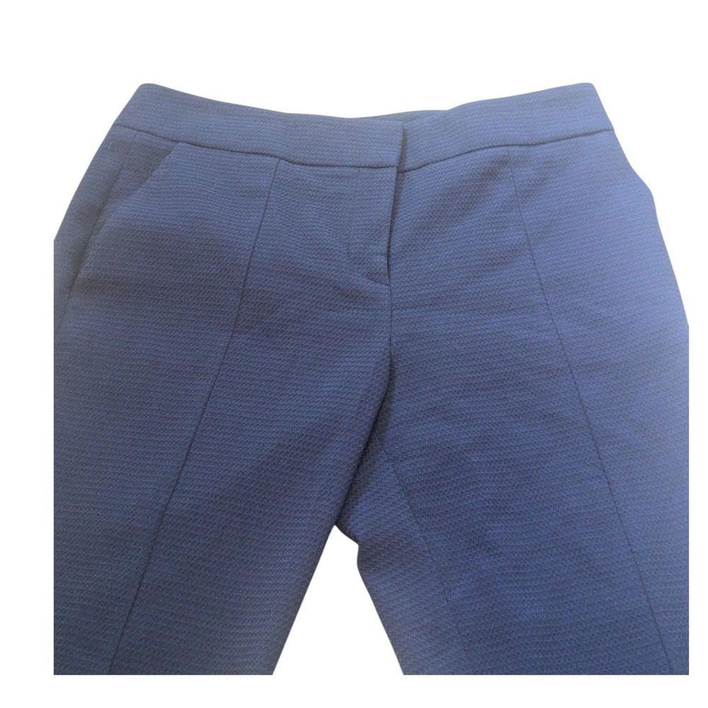 Hugo Boss Textured Dress Pants Cropped Career‎ Blue Trousers Size 6